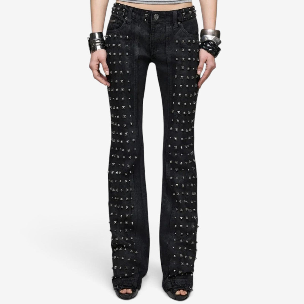 Lyla™ Nittede denim jeans