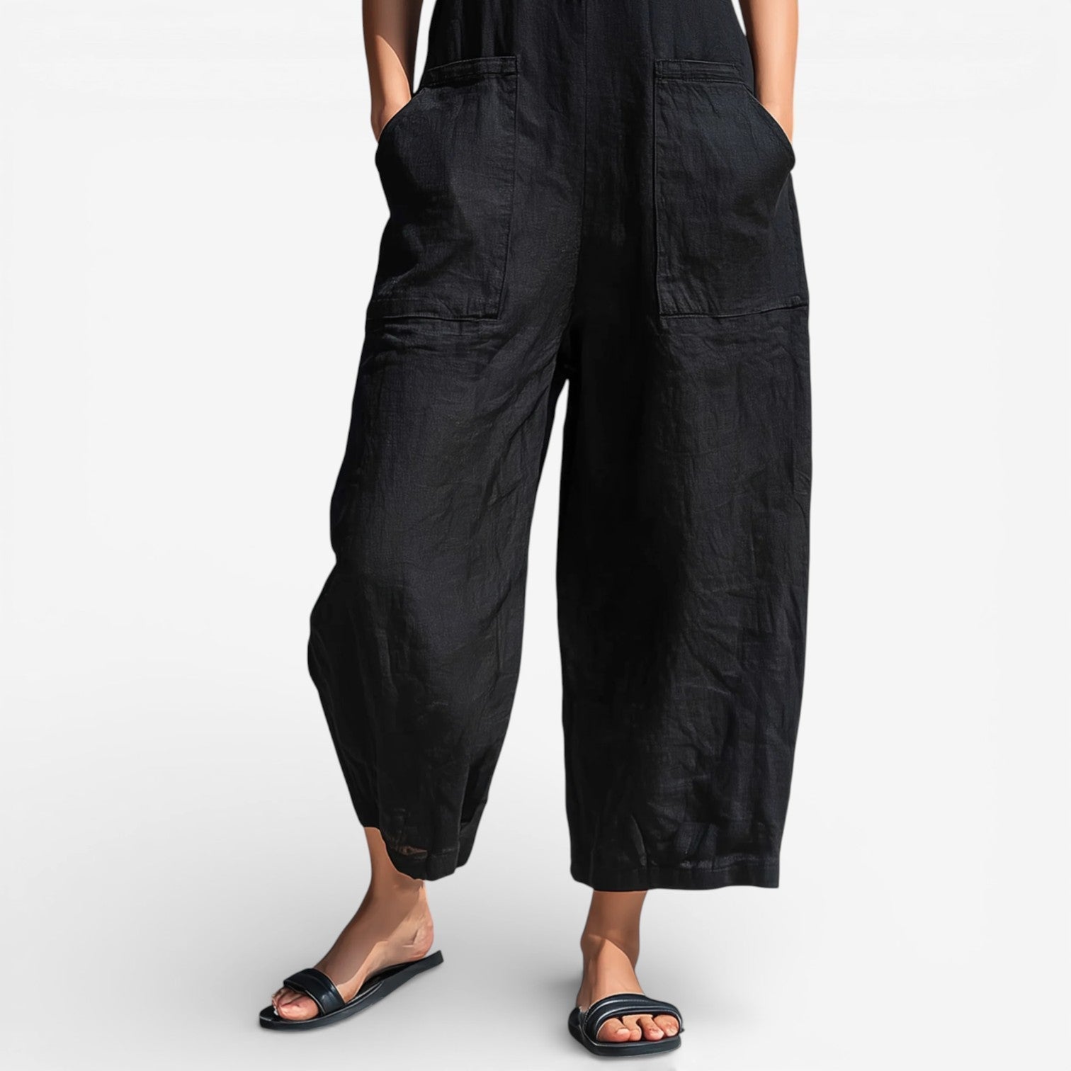 Adora™ Hørjumpsuit med vide ben