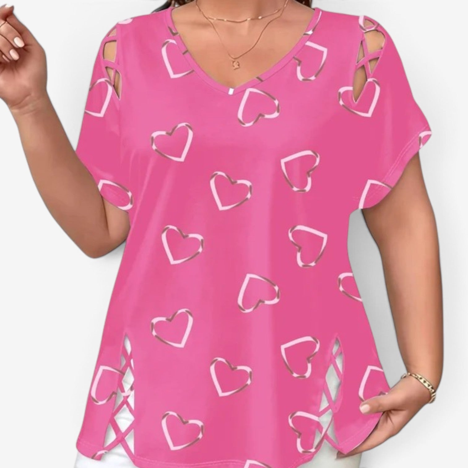 Jollie™ Top med hjerteprint