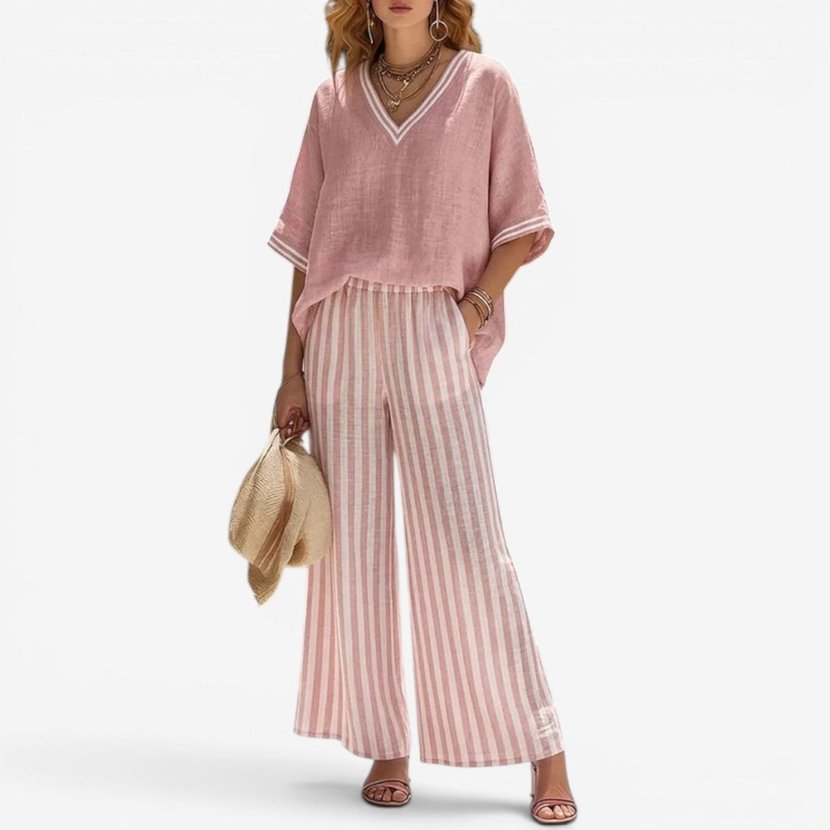Brianna™ Stribet todelt sæt