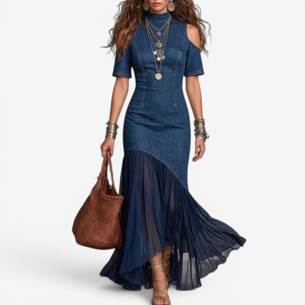 Kirsten™ Lang Denim Kjole