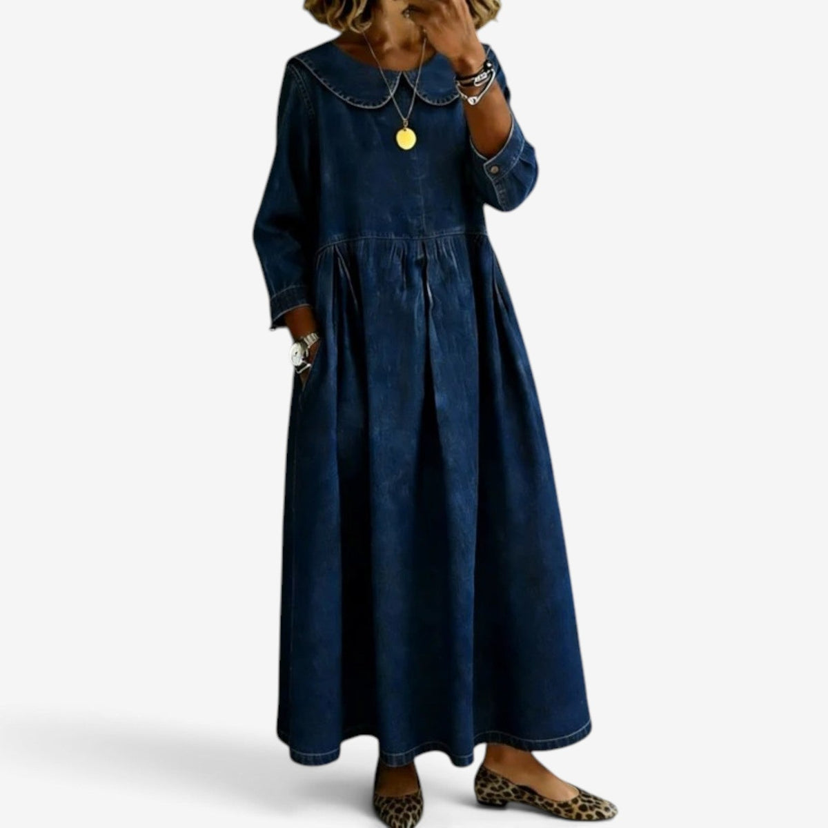 Cecilla™ Lang denimkjole