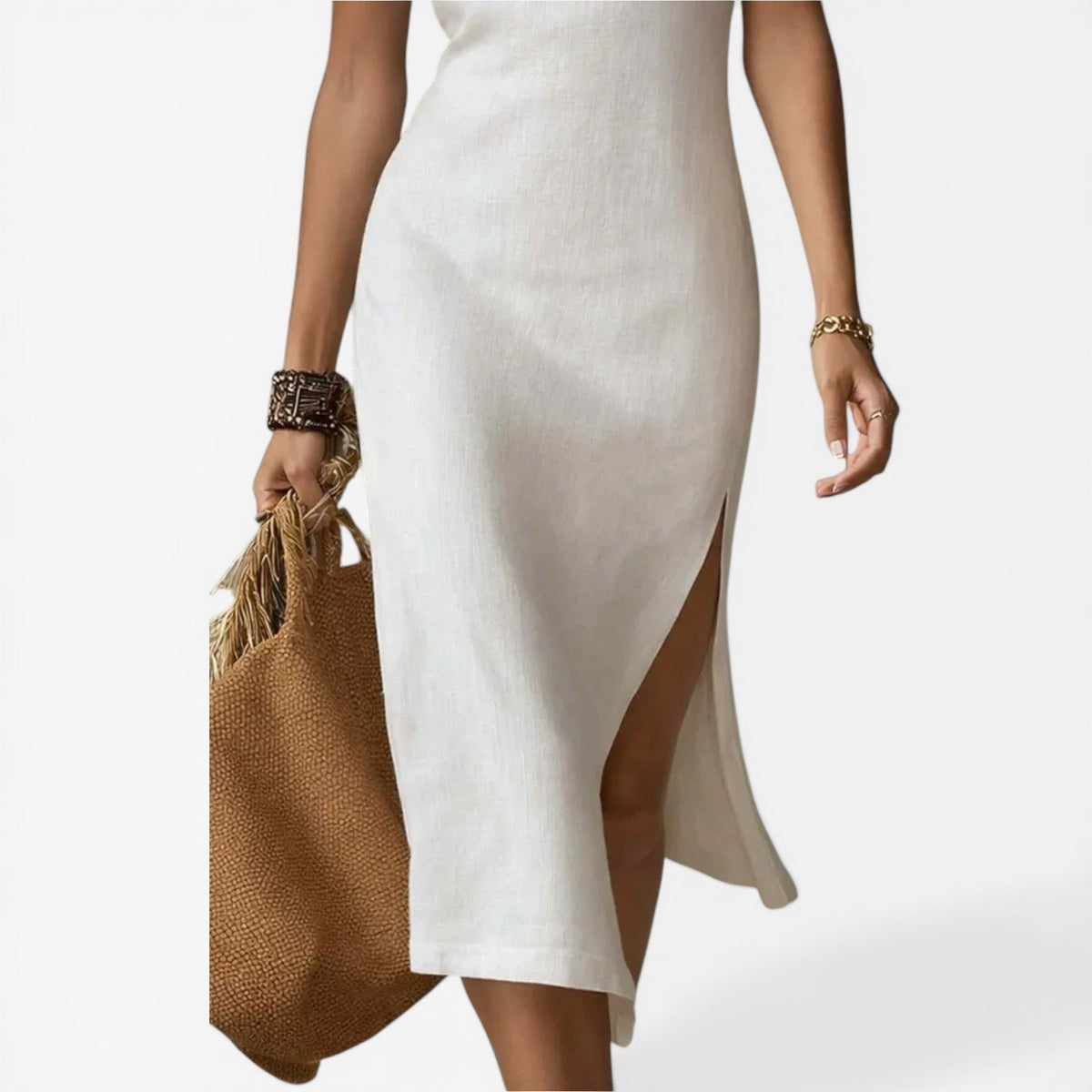 Yassi™ Ribstrikket midi-kjole