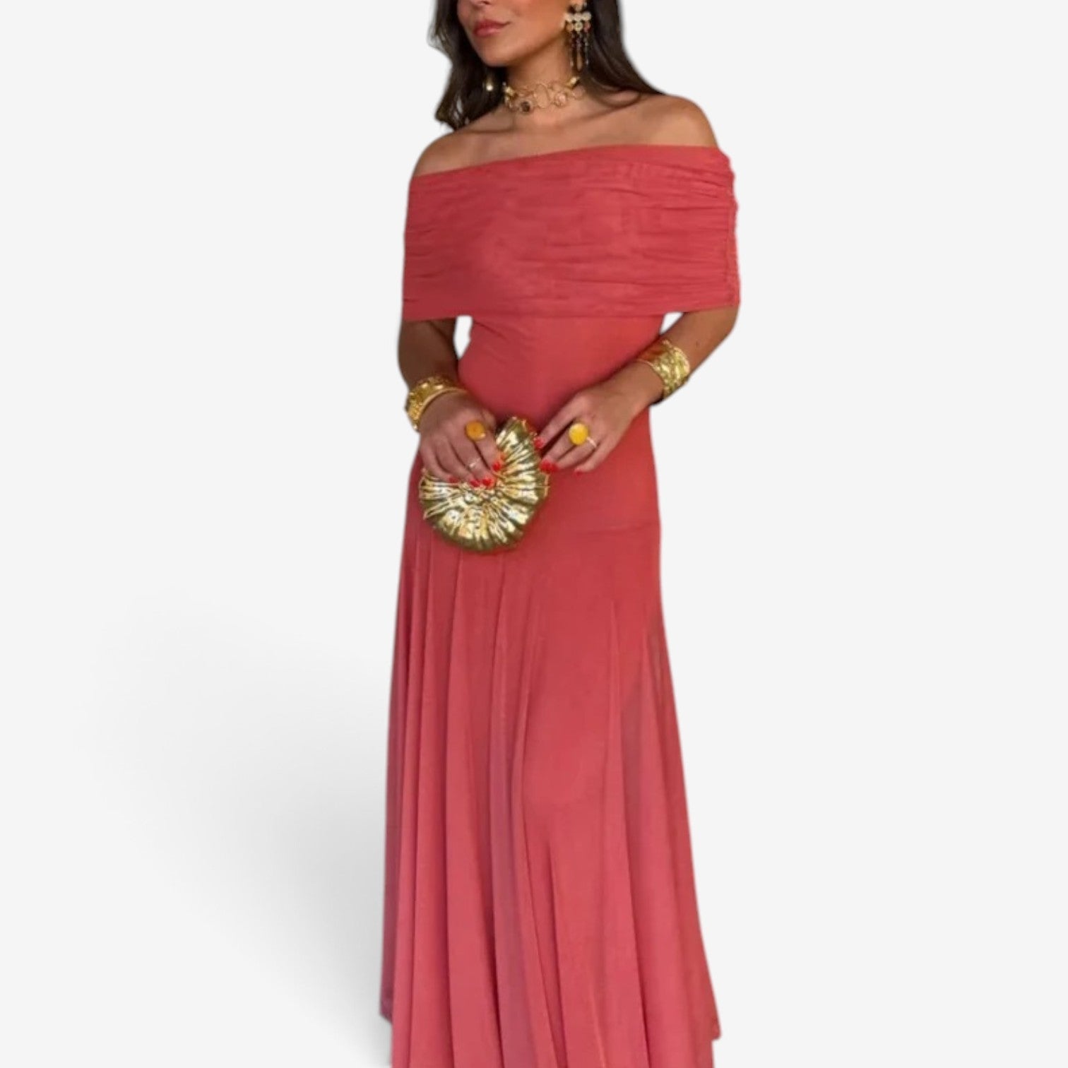 Karissa™ Draperet maxikjole